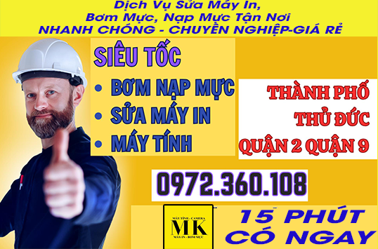 Dịch vụ Bơm Mực In Nhanh Tại Vinhomes Central Park Bình Thạnh Giải